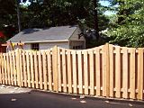 Cedar Scalloped Privacy Fence