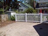 Dog-Eared Vinyl Picket Fence