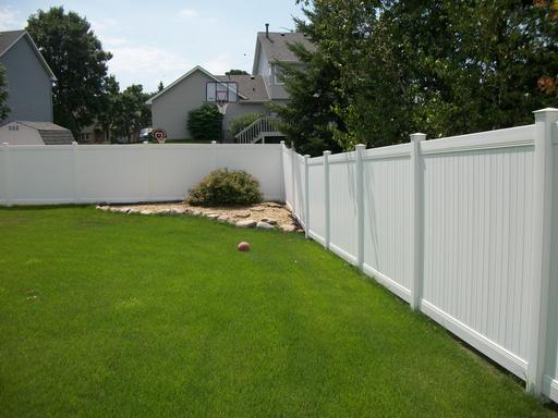 White Vinyl Privacy Fence