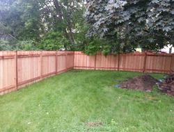 Cedar Batten Board Privacy Fence Minnesota