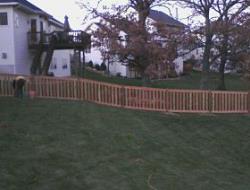 Picture Frame Picket Fence Installation Minnesota
