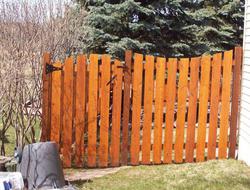 Cedar Scalloped Picket Fence Installation Minnesota