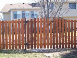 Cedar Scalloped Picket Fence Installation Minnesota
