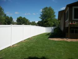 White Vinyl Privacy Fence Minnesota