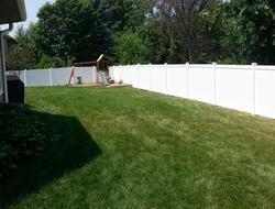 White Vinyl Privacy Fence Minnesota