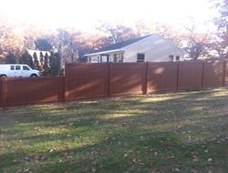 Wood Grain Vinyl Fence Minnesota