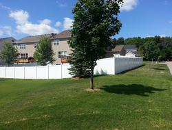 White Vinyl Privacy Fence Minnesota
