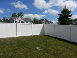White Vinyl Privacy Fence Minnesota