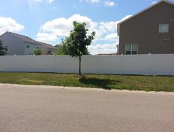White Vinyl Privacy Fence Minnesota