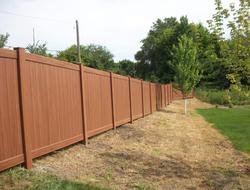Wood Grain Vinyl Fence Minnesota