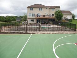 Steel or Aluminum Pool Ornamental Wrought Iron Fence Installation Minnesota