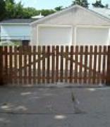 Cedar Dog-Eared Picket Fence